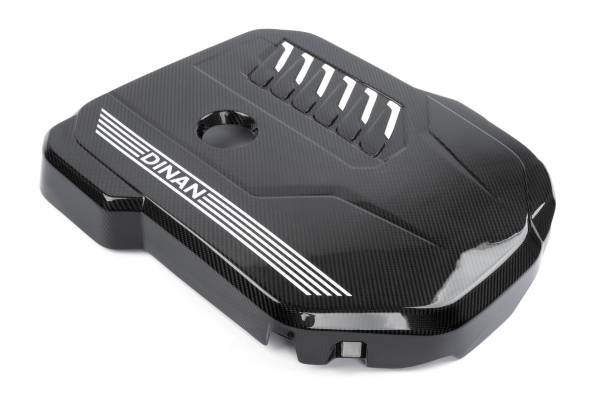 Dinan - GFBV D590-0003 Dinan Gloss Carbon Fiber Engine Cover - 2020-2026 BMW B58D - Fits select 2019-2026 BMW models