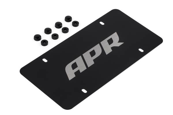 APR - HJQF A1000015 APR License Plate - Silver on Black