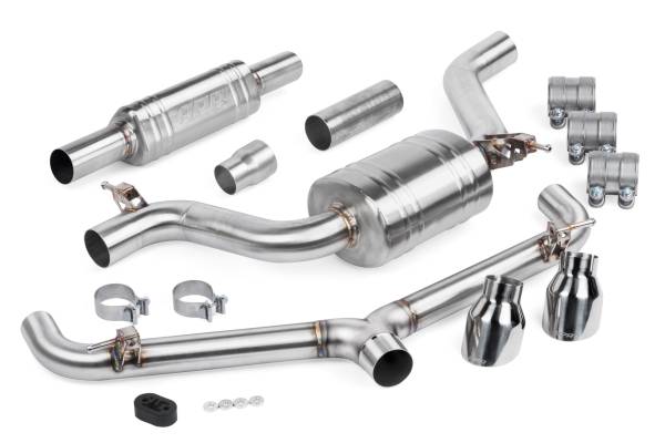 APR - HJQF CBK0007 APR Catback Exhaust System (w/ Front Muffler) - GTI (MK7.5)