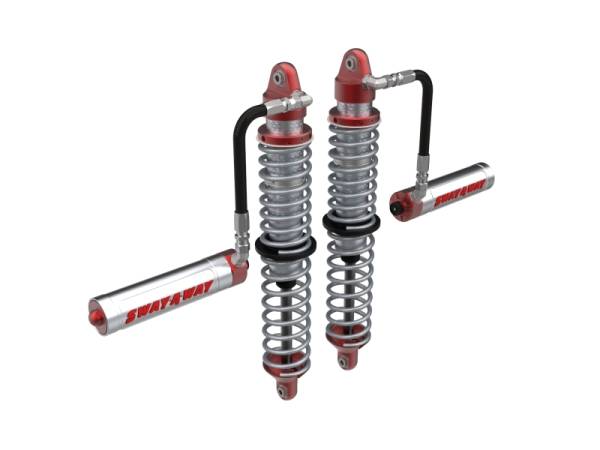 aFe - aFe 851-5600-02-CA aFe 17-19 Polaris RZR 925/1000cc Sway-A-Way 2.5 Front Coilover Kit w/ Remote Reservoirs and Comp Adj