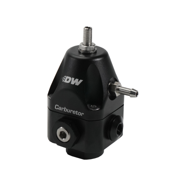 DeatschWerks - DeatschWerks 6-0550-FRB DeatschWerks Compact Carburetor Adjustable Fuel Regulator 6AN x4 Inlets - 6AN Return - Black
