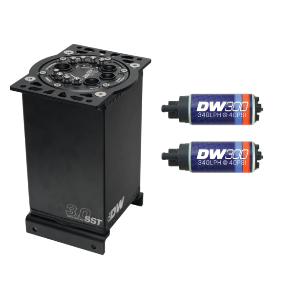 DeatschWerks - DeatschWerks 6-301-30ST DeatschWerks 3.0L Staged Surge Tank w/ DW300 Fuel Pumps