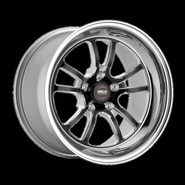 Weld - Weld 70HB7050J22A Weld S70 RT-S 17x5in / 5x112 BP / 2.2in. BS - Black Center - Polished Shell Wheel