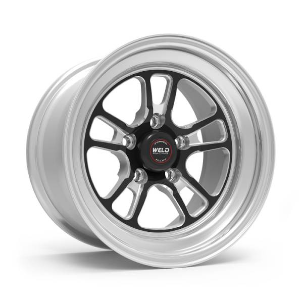 Weld - Weld 70LB-504A25A Weld S70 RT-S 15x4in / 5x114.3 BP / 2.5in. BS - Black Center - Polished Shell Wheel