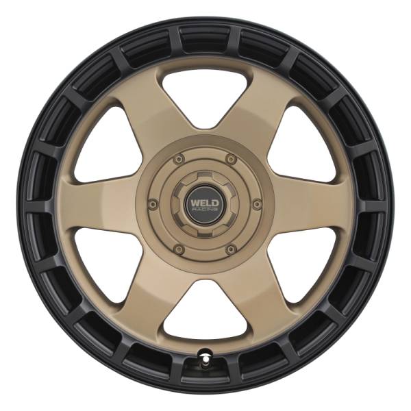 Weld - Weld W15009082500 Weld Off-Road Ridge 20x9 - 8x165.1 BP - ET0 - 125.1mm CB - Satin Bronze Wheel (Black Ring)