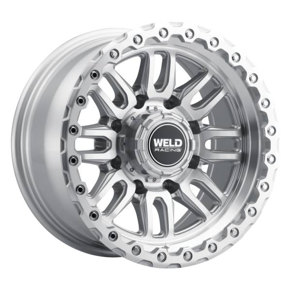 Weld - Weld W18579082450 Weld Off-Road Swift 17x9in - 8x165.1 BP - ET-12 - 125.1mm CB - Gloss Silver Machined Wheel & Ring