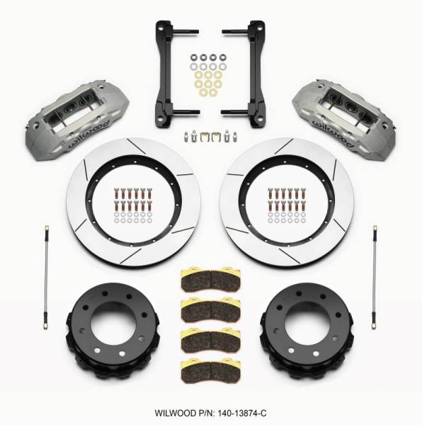 Wilwood - Wilwood 140-13874-C Wilwood TX6R Rear Kit 15.50in Clear Ano 2011-2015 GM Truck/SUV 2500