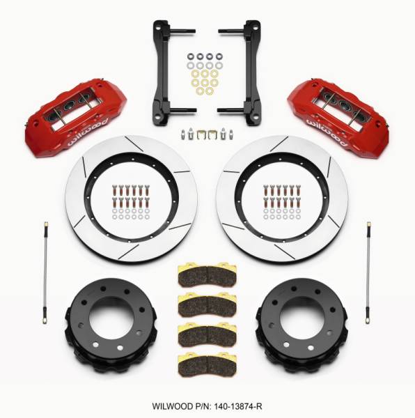 Wilwood - Wilwood 140-13874-R Wilwood TX6R Rear Kit 15.50in Red 2011-2015 GM Truck/SUV 2500