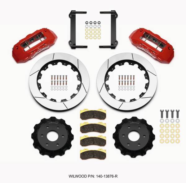 Wilwood - Wilwood 140-13876-R Wilwood TX6R Front Kit 16.00in Red 1999-2014 GM Truck/SUV 1500