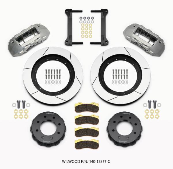 Wilwood - Wilwood 140-13877-C Wilwood TX6R Front Kit 16.00in Clear Ano 1999-2010 GM H2 Truck/SUV 2500