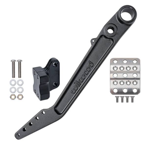 Wilwood - Wilwood 340-16399 Wilwood Adjustable 5.5-6.25:1 Ratio Reverse Mount Pedal Replacement Kit - Black E-coat