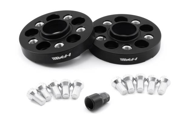 HPA - HPA 25mm (Pair) & Bolt-On Style w/splined bolts - 5x100 w/57.1mm Center Bore (VW) Wheel Spacers