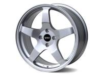 NM Eng. RSe05 17x7.5 +45 4x100 Light Weight Wheel for R-Chassis MINI - Silver Gloss