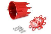 MSD - BCCX 8433 MSD Distributor Cap - V8 - HEI Terminals - Red - Spark Plug Wire Retainer - Image 3