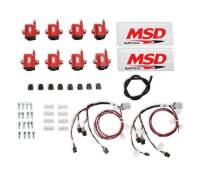 BCCX 8289-KIT MSD Ignition Coil - Smart - Big Wire Kit - Red