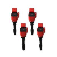 BCCX 87164 MSD Ignition Coil - Blaster Series - VW / Audi 1.8L/2.0L Engines - Red - 4-Pack - Fits select 2014-2019 Audi, Volkswagen applications