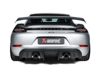 Akrapovic S-PO/TI/18/1 Akrapovic 2020+ Porsche Cayman GT4 (718) Slip-On Race Line (Titanium) (Req Tips / Option 2) - Fits 2020 Porsche 718 Spyder