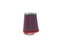 BMC FBPF50-120L BMC Conical Carburetor Filter w/Chrome Top - Left 50mm Inlet / 120 H