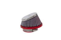 BMC FBPF50-70SC BMC Conical Carburetor Filter w/Chrome Top - Center 50mm Inlet / 65mm H