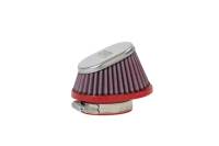 BMC FBPF50-70SD BMC Conical Carburetor Filter w/Chrome Top - 50mm Inlet / 65mm H