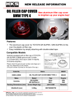 HKS 24003-LB004 HKS BMW Type 4 Oil Filler Cap Cover