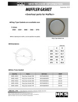 HKS 34001-AK023 HKS Muffler Gasket 60.8mm ID 68.8mm OD