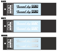 HKS 51003-AK144 HKS Sticker Tuned by HKS W120 WHITE