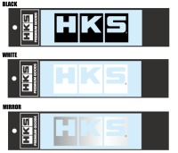 HKS 51003-AK150 HKS LOGO Sticker W135 WHITE