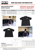 HKS 51007-AK262 HKS MOTORSPORT BUTTON-UP SHIRT BLACK S
