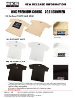 HKS 51007-AK411 HKS A/R T-SHIRT XL/WHITE