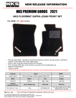 HKS 51007-AK434 HKS 93-02 Toyota JZA80 Supra Front Floormat Set - RHD