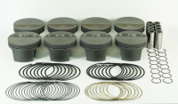 Mahle Motorsport 930200300 Mahle MS Piston Set SBC 350ci 4.000in Bore 3.480/3.5stk 6.0in Rod .927 Pin -5cc 10.4 CR Set of 8