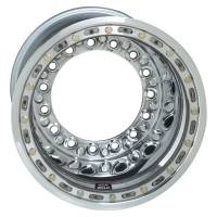 Weld 559-5453M-6 Weld Wide 5 XL Direct MT 15x14 / 5x10.25 BP / 3in. BS Polished Assembly - Mod Beadlock w/6-Dzus Cvr