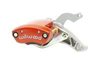 Wilwood 120-15484-RD Wilwood Caliper - MC4 Mechanical Right Hand - Red 1.19in Piston 1.10in Rotor - Red