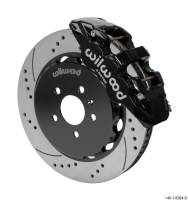 Wilwood 140-14584-D Wilwood AERO6 Front Kit 14.00in BBK - 08-12 Audi A4/A5/S5 - SRP Drilled & Slotted Rotor