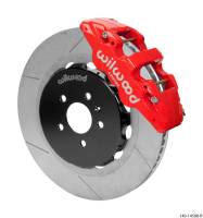 Wilwood 140-14588-R Wilwood AERO6 Front Kit 15.00in BBK - 08-12 Audi A4/A5/S5 - Slotted Rotor - Red