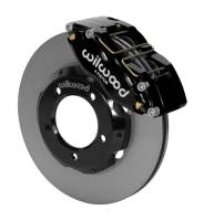 Wilwood 140-15395 Wilwood Dynapro Radial Front Kit 11in Rotors Black 61-67 Jaguar XKE w/ Lines