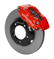 Wilwood 140-15395-R Wilwood Dynapro Radial Front Kit 11in Rotors Red 61-67 Jaguar XKE w/ Lines