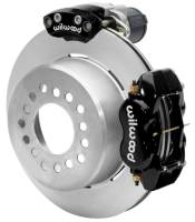 Wilwood 140-16130 Wilwood Forged Dynalite Rear Electronic Parking Brake Kit - Black Powder Coat Caliper - Plain Rotor