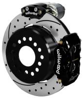 Wilwood 140-16130-D Wilwood Forged Dynalite Rear Electronic Parking Brake Kit - Black Powder Coat Caliper - D/S Rotor
