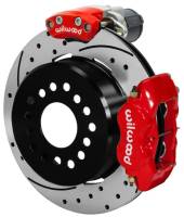 Wilwood 140-16130-DR Wilwood Forged Dynalite Rear Electronic Parking Brake Kit - Red Powder Coat Caliper - D/S Rotor
