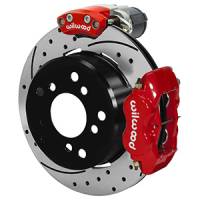 Wilwood 140-16134-DR Wilwood Forged Dynalite Rear Electronic Parking Brake Kit - Red Powder Coat Caliper - D/S Rotor