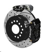 Wilwood 140-16164-D Wilwood Forged Dynalite Rear Electronic Parking Brake Kit -Black Powder Coat Caliper - SRP D/S Rotor