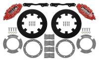 Wilwood 140-16628-R Wilwood 17-21 Can-Am X3RS Red 6-Piston Front Kit 11.25in - Undrilled Rotors