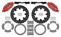 Wilwood 140-16629-DR Wilwood 17-21 Can-Am X3RS Red 6-Piston Rear Kit 11.25in - Drilled Rotors