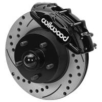 Wilwood 140-16801-D Wilwood 65-67 Ford Mustang D11 11.29 in. Brake Kit w/ Flex Lines - Drilled Rotors