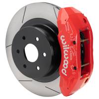 Wilwood 140-16861-R Wilwood 99-18 Chevy Silverado/GMC Sierra 16x1.25 Slotted Rotor TX4R 4 Piston Rear Brake Kit - Red