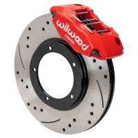 Wilwood 140-16946-DR Wilwood 69-74 Porsche 911 Front Powerlite Brake Kit 3in MT Drilled & Slotted - Red