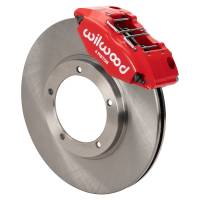 Wilwood 140-16946-R Wilwood 69-74 Porsche 911 Front Powerlite Brake Kit 3in MT Plain Face - Red
