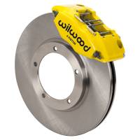 Wilwood 140-16946-Y Wilwood 69-74 Porsche 911 Front Powerlite Brake Kit 3in MT Plain Face - Yellow